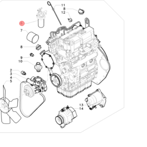 ANTONIO CARRARO diesel filter WY129053-55670