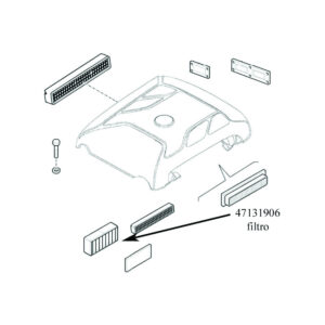 ORIGINAL NEW HOLLAND CABIN AIR FILTER 47131906